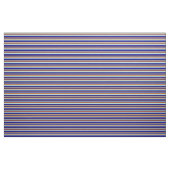 Chocolade, Turquoise en Blue Pattern van Stripes Stof (Fat Quarter)