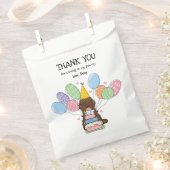 Chocolade Tuxedo Cockapoo Cavapoo Verjaardagsfeest Bedankzakje (Geknipt)