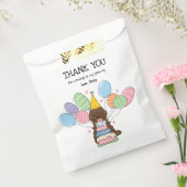 Chocolade Tuxedo Cockapoo Cavapoo Verjaardagsfeest Bedankzakje (Gezegeld)