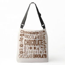 Chocolade Typografie Kunst Cross Body Tassen
