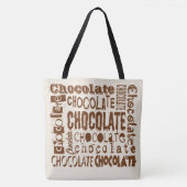 Chocolade Typografie Kunst Cross Body Tassen (Voorkant)