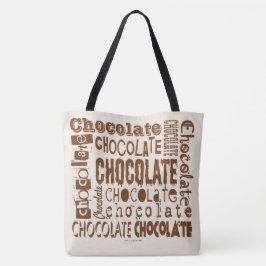Chocolade Typografie Kunst Cross Body Tassen