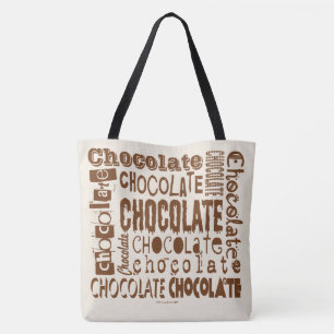 Chocolade Typografie Kunst Cross Body Tassen