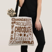 Chocolade Typografie Kunst Cross Body Tassen (Dichtbij)