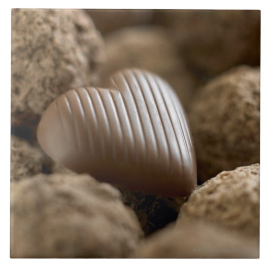 chocolade uit andere chocolade tegeltje (Voorkant)