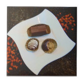 Chocolade uit Peru-Te goed om weerstand te bieden! Tegeltje (Voorkant)