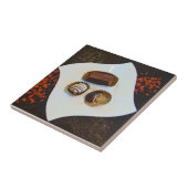 Chocolade uit Peru-Te goed om weerstand te bieden! Tegeltje (Zijkant)