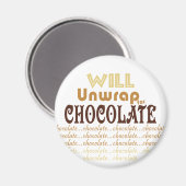 chocolade uitpakken magneet (Voorkant / Achterkant)