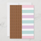 Chocolade & Unicorn om het even welke AEEA verjaar Kaart (Achterkant)