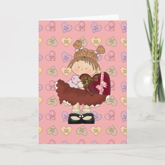 chocolade valentijn feestdagen kaart (Voorkant)