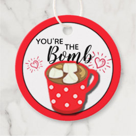 Chocolade Valentijn Je bent de Bom | Cacaobom Bedankjes Labels