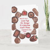 Chocolade Valentijnkaart -AANPASBAAR Kaart (Voorkant)