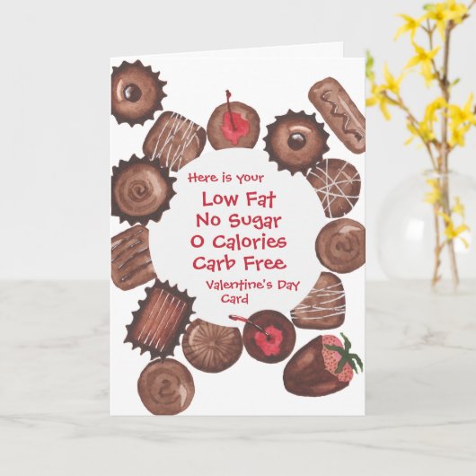 Chocolade Valentijnkaart -AANPASBAAR Kaart (Gele Bloem)