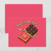 Chocolade Valentijnsdesign voor jou Kaart (Voorkant / Achterkant)