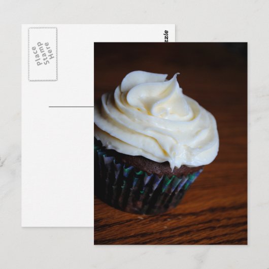 Chocolade & Vanilla Cupcake Post Card Briefkaart (Voorkant / Achterkant)