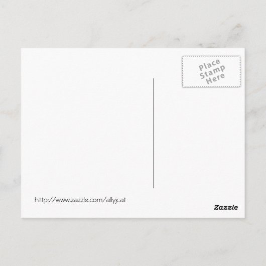 Chocolade & Vanilla Cupcake Post Card Briefkaart (Achterkant)