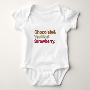 Chocolade Vanille Aardbei Napolitaans Ijs Romper