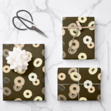 Chocolade vanille donuts elegant patroon bruin