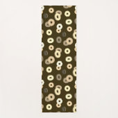 Chocolade vanille donuts elegant patroon bruin yogamat (Voorkant)