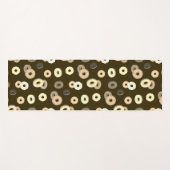 Chocolade vanille donuts elegant patroon bruin yogamat (Voorkant (horizontaal))