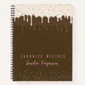 Chocolade Vanille Frosting & Strooirecept Notitieboek (Voorkant)