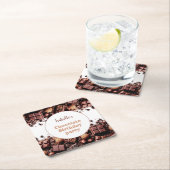 Chocolade verjaardagsfeestje papieren servetten kartonnen onderzetters (Insitu)