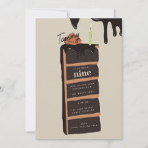 Chocolade verjaardagstaart verjaardagsfeestje