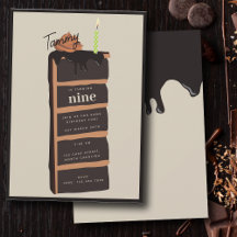 Chocolade verjaardagstaart verjaardagsfeestje