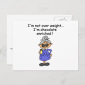 Chocolade Verrijkte Humor Briefkaart (Voorkant / Achterkant)