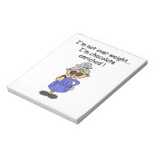 Chocolade Verrijkte Humor Notitieblok (Linkerzijde)
