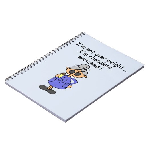 Chocolade Verrijkte Humor Notitieboek (Linkerzijde)