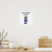 Chocolade Verrijkte Humor Poster (Keuken)