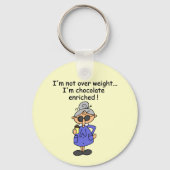 Chocolade Verrijkte Humor Sleutelhanger (Voorkant)