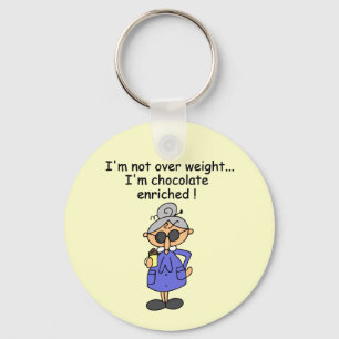 Chocolade Verrijkte Humor Sleutelhanger
