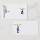 Chocolade Verrijkte Humor Visitekaartje (Voorkant / Achterkant)