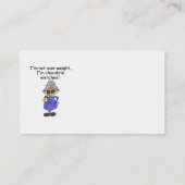Chocolade Verrijkte Humor Visitekaartje (Achterkant)