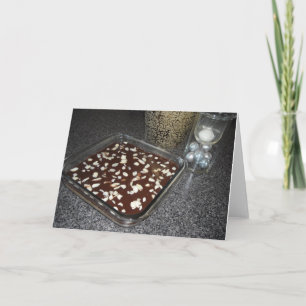 Chocolade Vierkantjes Met Recept Feestdagen Kaart