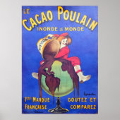 Chocolade, Vintage Poster (Voorkant)