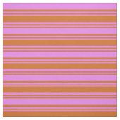 Chocolade & Violet Colour Lined Pattern Stof (Swatch)