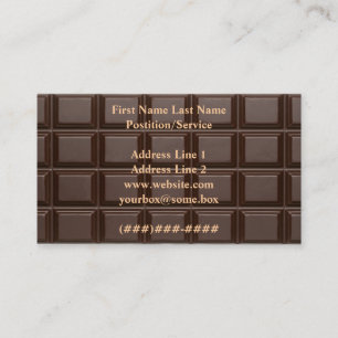 Chocolade Visitekaartje