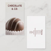 Chocolade Visitekaartje (Voorkant / Achterkant)