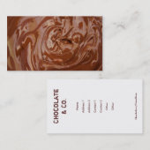 Chocolade Visitekaartje (Voorkant / Achterkant)