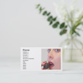 Chocolade Visitekaartje (Staand voorkant)