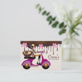 Chocolade Visitekaartje Scooter Chocolatier (Staand voorkant)