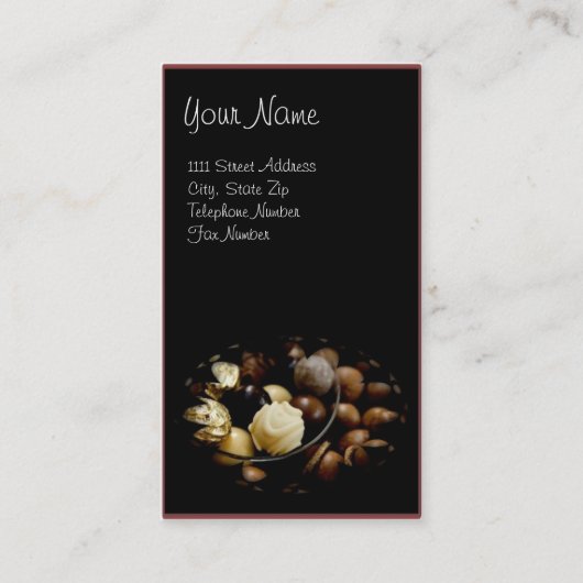 Chocolade Visitekaartjes (Voorkant)