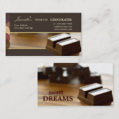 Chocolade - visitekaartjes voor levensmiddelen (Voorkant / Achterkant)