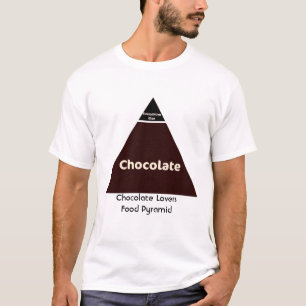 Chocolade-voedselpiramide T-shirt