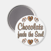 Chocolade Voedt de Ziel Magneet (Voorkant / Achterkant)