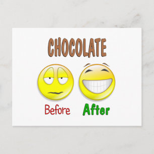 Chocolade voor briefkaart