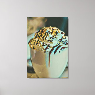 chocolade voor consumptie-ijs canvas afdruk